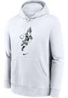 Main image for Mens Michigan State Spartans White Nike Sparty Playing Basketball Hooded Sweatshirt