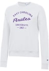 Main image for Champion East Carolina Pirates Womens White Powerblend Crew Sweatshirt