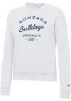 Main image for Champion Gonzaga Bulldogs Womens White Powerblend Crew Sweatshirt