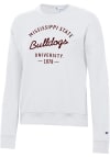 Main image for Champion Mississippi State Bulldogs Womens White Powerblend Crew Sweatshirt