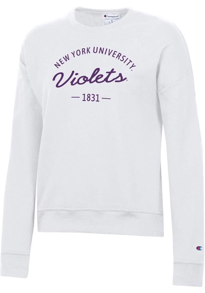 Champion NYU Violets Powerblend Crew Sweatshirt