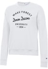 Main image for Champion Wake Forest Demon Deacons Womens White Powerblend Crew Sweatshirt