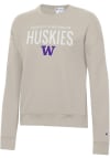 Main image for Champion Washington Huskies Womens Brown Powerblend Crew Sweatshirt