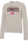 Main image for Champion Wyoming Cowboys Womens Brown Powerblend Crew Sweatshirt