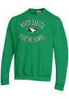 Main image for Champion North Dakota Fighting Hawks Mens Green Powerblend Long Sleeve Crew Sweatshirt