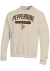 Main image for Champion Pepperdine Waves Mens Brown Powerblend Long Sleeve Crew Sweatshirt