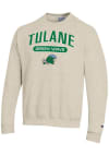 Main image for Champion Tulane Green Wave Mens Brown Powerblend Long Sleeve Crew Sweatshirt