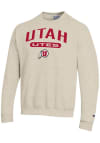 Main image for Champion Utah Utes Mens Brown Powerblend Long Sleeve Crew Sweatshirt