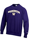 Main image for Mens Washington Huskies Purple Champion Reverse Weave Crew Sweatshirt
