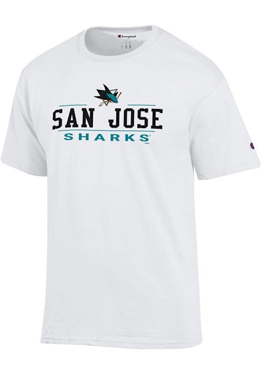 Champion San Jose Sharks White Jersey Short Sleeve T Shirt 24261828