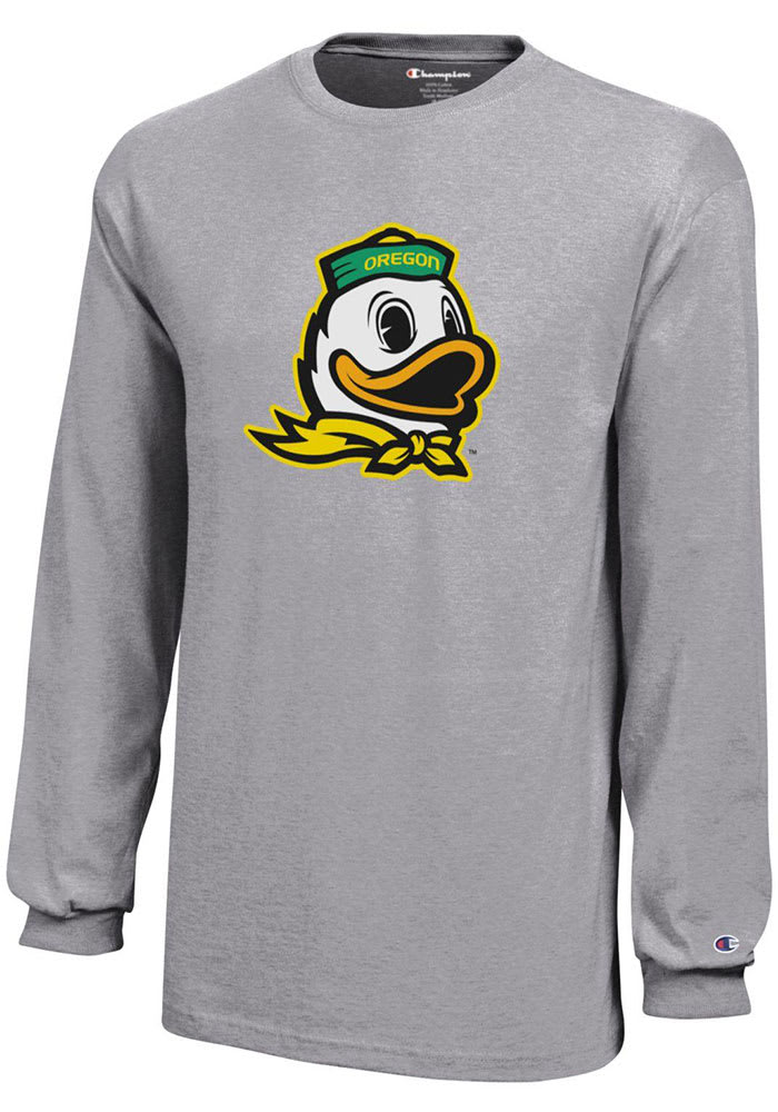 Champion Youth OXFORD GREY Oregon Ducks Core Long Sleeve Tee - 24262178