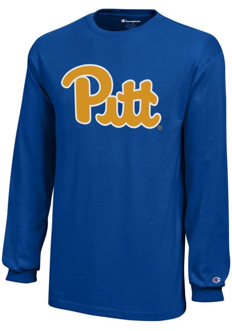 Youth Pitt Panthers Blue Champion Core Long Sleeve T-Shirt