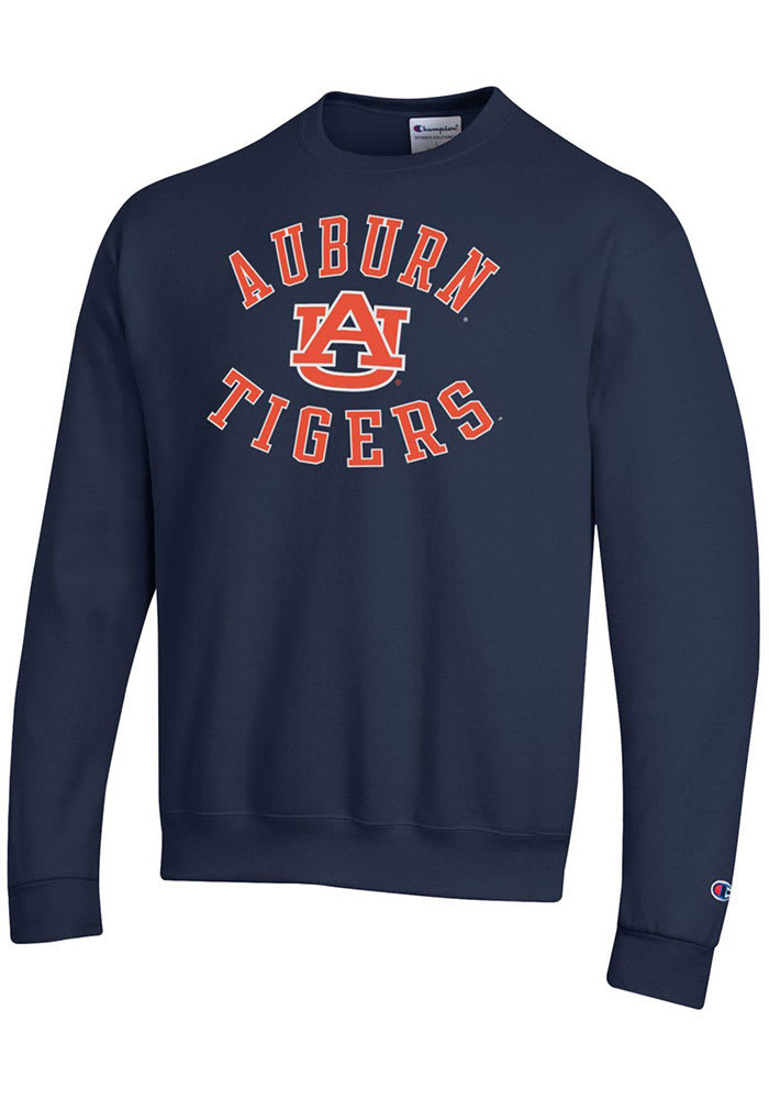 Champion Auburn Tigers Mens Powerblend Crew Sweatshirt NAVY