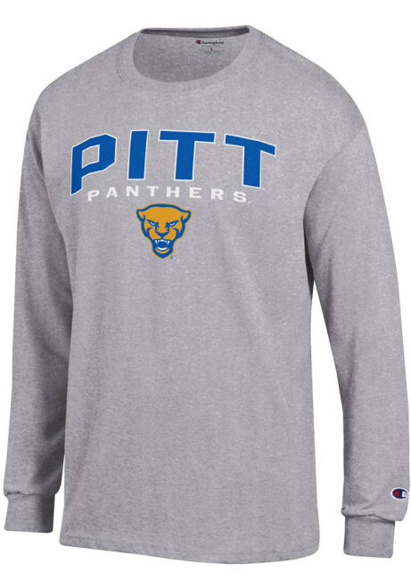 Mens Pitt Panthers Grey Champion Jersey Tee