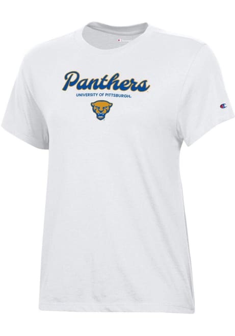 Pitt Panthers White Champion Core Short Sleeve T-Shirt