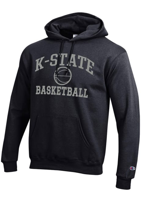 Mens K-State Wildcats  Champion Basketball Powerblend Hooded Sweatshirt