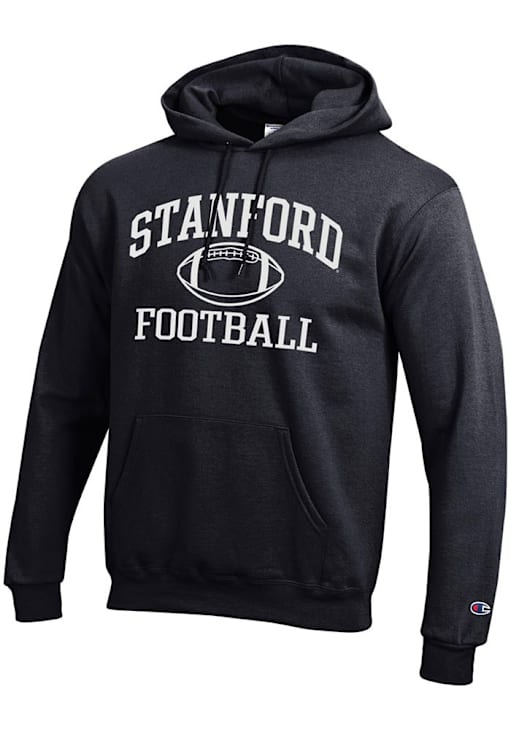 Champion Stanford Cardinal Mens Football Powerblend Hoodie BLACK