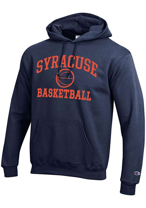 Champion Syracuse Orange Mens NAVY Baseball Powerblend Hoodie