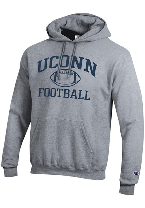 Champion UConn Huskies Mens HEATHER GREY Football Football
