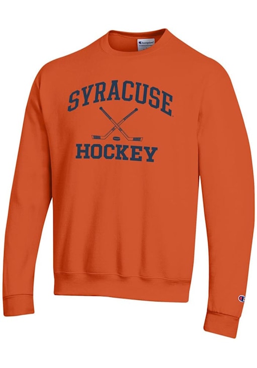 Champion Syracuse Orange Mens Hockey Powerblend Crew Sweatshirt