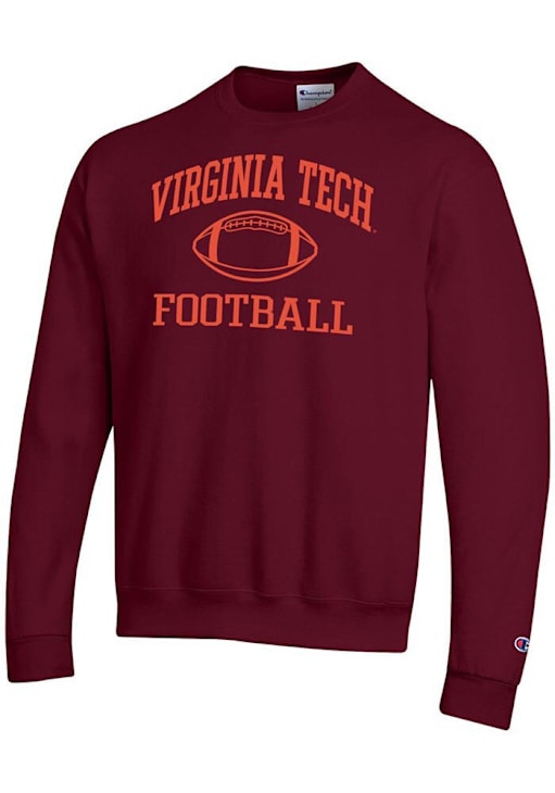 Champion Virginia Tech Hokies Mens MAROON Football Football