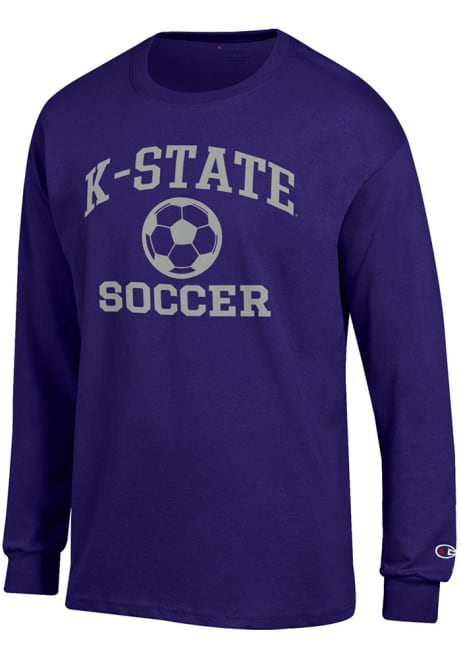 Mens K-State Wildcats Purple Champion Soccer Jersey Tee