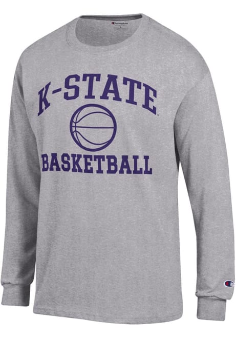 Mens K-State Wildcats Grey Champion Basketball Jersey Tee