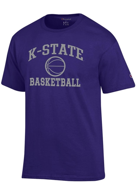 K-State Wildcats Purple Champion Basketball Jersey Short Sleeve T Shirt