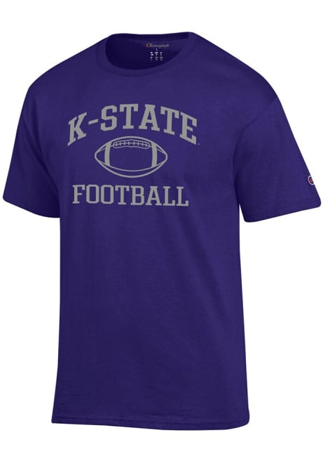 K-State Wildcats Purple Champion Football Jersey Short Sleeve T Shirt