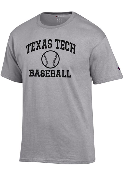 Champion Texas Tech Red Raiders OXFORD GREY Baseball Jersey Short