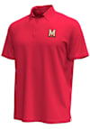 Main image for Mens Maryland Terrapins Red Under Armour Icon Short Sleeve Polo Shirt