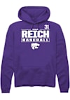 Main image for Jonah Reich Rally Mens Purple K-State Wildcats NIL Stacked Box Player Hood