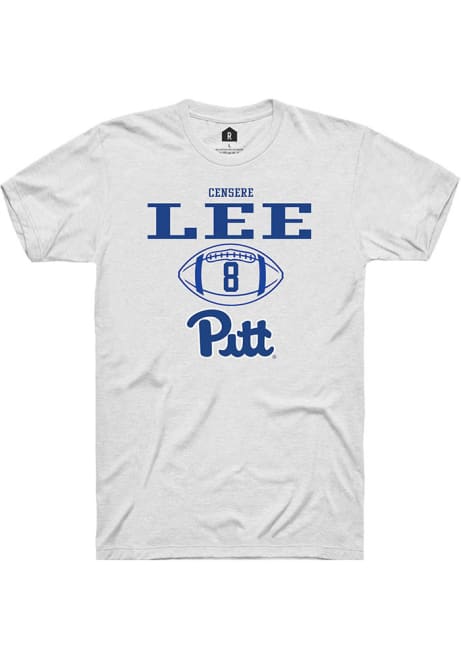 Censere Lee White Pitt Panthers NIL Sport Icon Short Sleeve T Shirt