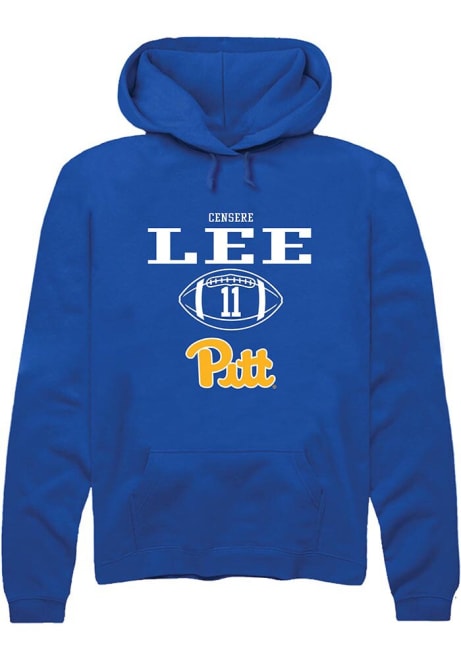 Censere Lee Rally Mens Blue Pitt Panthers NIL Sport Icon Hooded Sweatshirt