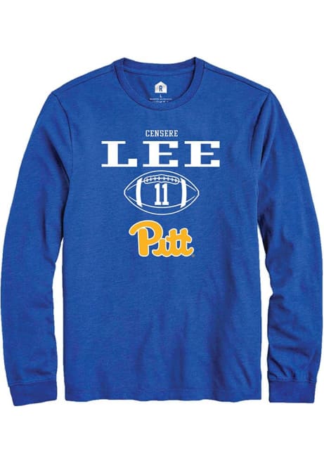 Censere Lee Rally Mens Blue Pitt Panthers NIL Sport Icon Tee