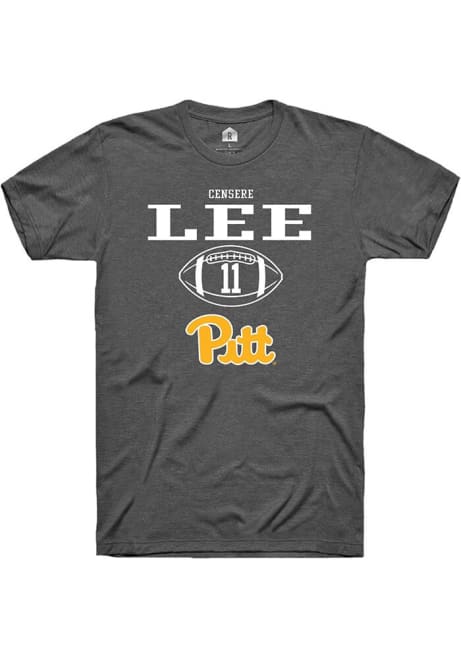 Censere Lee Dark Grey Pitt Panthers NIL Sport Icon Short Sleeve T Shirt