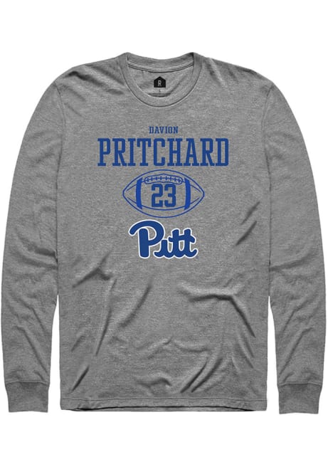 Davion Pritchard Rally Mens Graphite Pitt Panthers NIL Sport Icon Tee