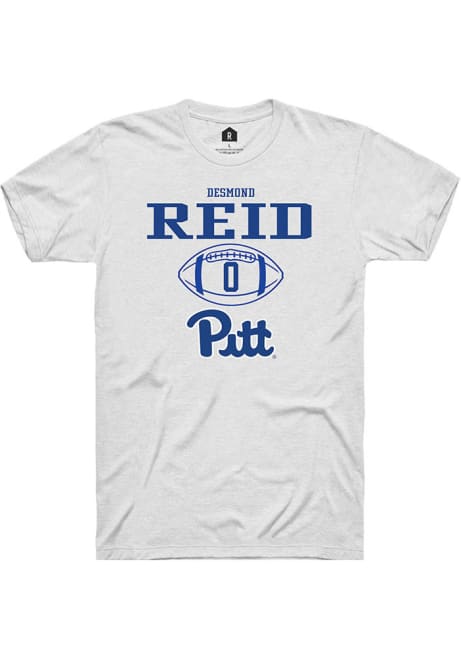 Desmond Reid White Pitt Panthers NIL Sport Icon Short Sleeve T Shirt