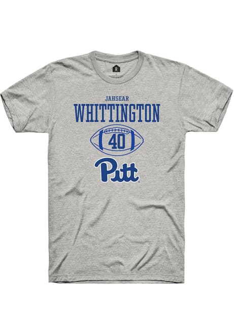 Jahsear Whittington Ash Pitt Panthers NIL Sport Icon Short Sleeve T Shirt