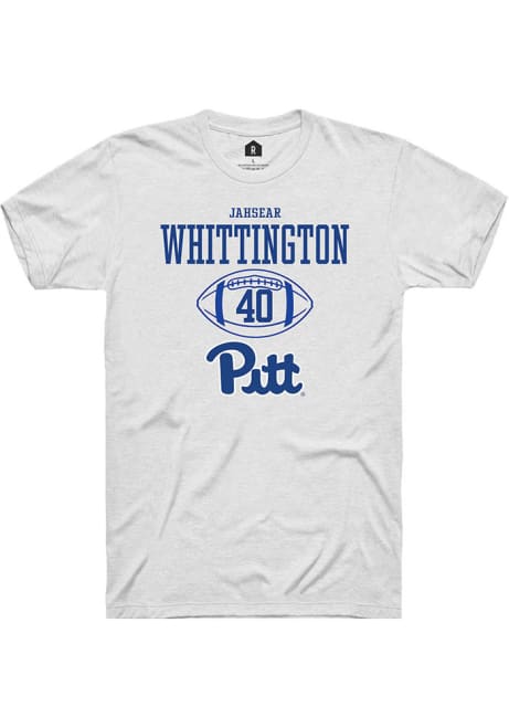 Jahsear Whittington White Pitt Panthers NIL Sport Icon Short Sleeve T Shirt