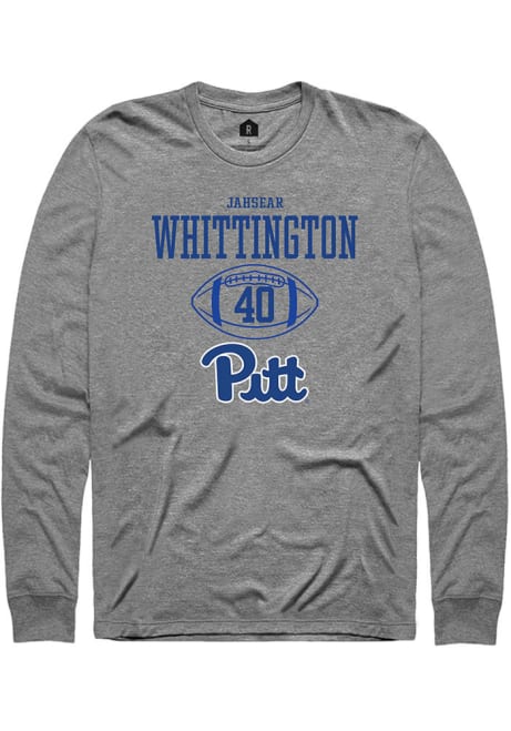 Jahsear Whittington Rally Mens Graphite Pitt Panthers NIL Sport Icon Tee