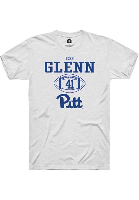 John Glenn White Pitt Panthers NIL Sport Icon Short Sleeve T Shirt