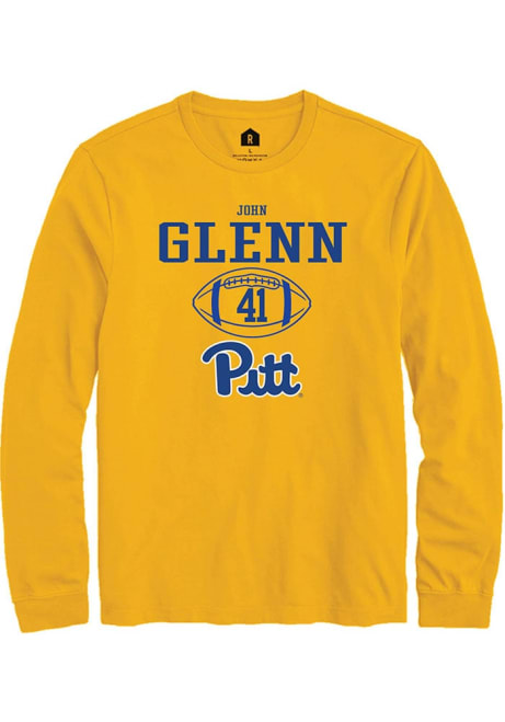 John Glenn Rally Mens Gold Pitt Panthers NIL Sport Icon Tee