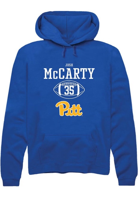 Josh McCarty Rally Mens Blue Pitt Panthers NIL Sport Icon Hooded Sweatshirt