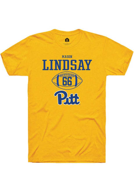 mason lindsay Gold Pitt Panthers NIL Sport Icon Short Sleeve T Shirt