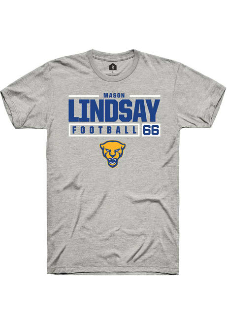 mason lindsay Ash Pitt Panthers NIL Stacked Box Short Sleeve T Shirt