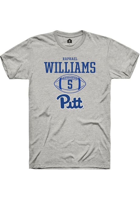 Raphael Williams Ash Pitt Panthers NIL Sport Icon Short Sleeve T Shirt