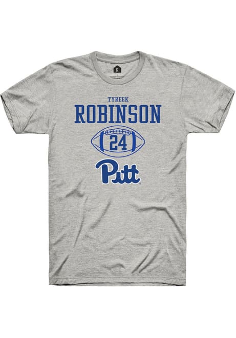 Tyreek Robinson Ash Pitt Panthers NIL Sport Icon Short Sleeve T Shirt