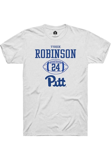 Tyreek Robinson White Pitt Panthers NIL Sport Icon Short Sleeve T Shirt