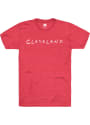 Cleveland Rally Dots Fashion T Shirt - Red